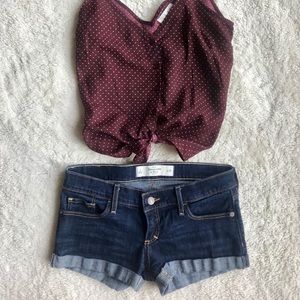 Abercrombie & Fitch Denim Jean Shorts
